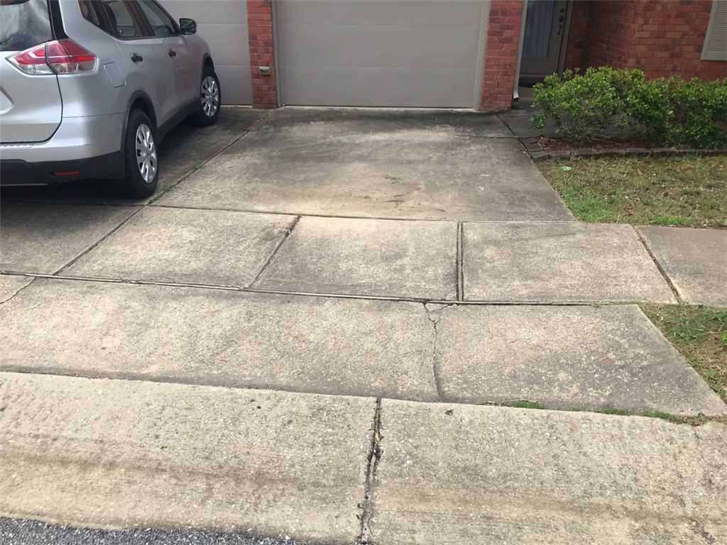 uneven driveway concrete